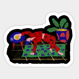 Yoga and cookies. Sticker